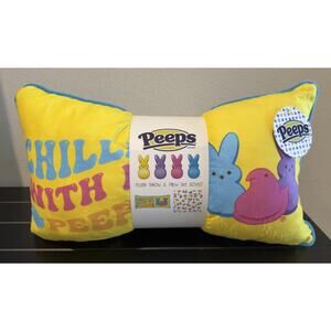 Peeps Yellow 2-Piece Plush Set — Throw & Pillow 50x60 - NEW